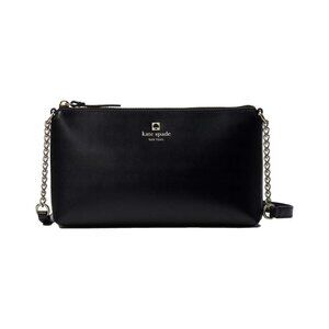 Kate Spade Sawyer Street Declan Leather Crossbody Bag BLACK